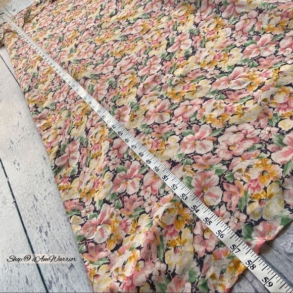 Joie silk ruffle blush pink floral maxi dress *shop@iamwarrior - Picture 6 of 10